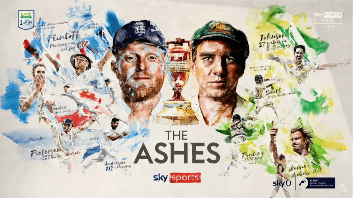Sky Sports will show all five Ashes Cricket Tests.